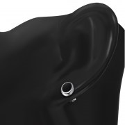 Black Onyx Oval Earrings - e359